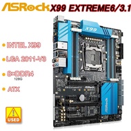 X99 Motherboards ASROK X99 EXTREME6/3.1 LGA 2011-3 V3 Motherboard 8×DDR4 28GB PCI-E 3.0 USB3.0 E-ATX