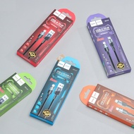 Hoco DM-X7 type-c to type c fast charging cable, 1m parachute cord with genuine led light indicator