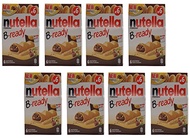 Ferrero: "Nutella B-ready NEW + NUTELLA " a crisp wafer of bread in the form of mini - baguette stuffed with a creamy Nutella 6 pieces 4.6 oz (132g) Pack of 8 [ Italian Import ]