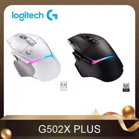 Logitech G502 X PLUS LIGHTSPEED Wireless Gaming Mouse G502X LIGHTSPEED 25K Hero Optical Sensor Progr