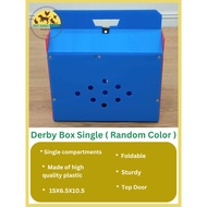 Single Derby chicken box ( Random Color )   cock cage  kulungan ng manok