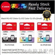 ﺴ◇☋(Ready Stock) Original Canon PG-47 CL-57s Black and Color Ink Cartridge PG47 CL57 e410 e470 e400 e460 e4270
