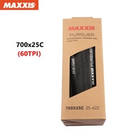 MAXXIS PURSUER แผนที่จักรยานยาง 700x23C 25C 28C 32C ทนทานกีฬาระดับยางป้องกันการเจาะแผนที่การฝึกอบรมย