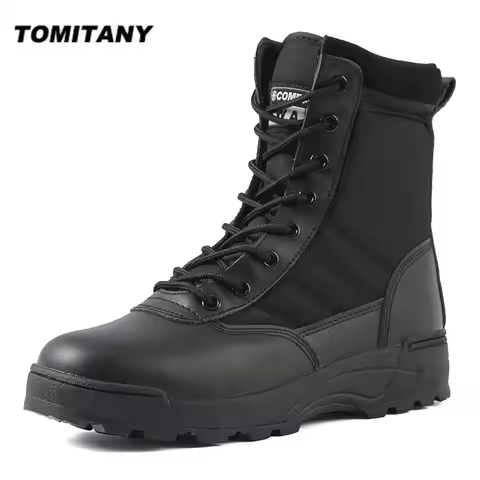 Tactical Boots Men Boots Special Force Desert Combat Boots Outdoor Hiking Boots Ankle Shoes Men Work