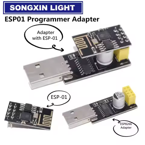 ESP01 Programmer Adapter UART ESP-01 Adaptater ESP8266 CH340G USB to ESP8266 Serial Wireless Wifi De