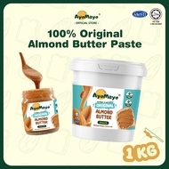 AYOMAYO 100% Original Almond Butter Paste 1KG (Halal) (No sugar and salt/ Bakery use/ Almond Butter 