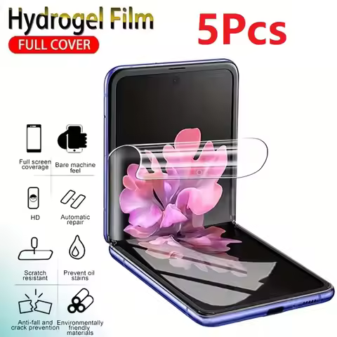 5Pcs Hydrogel Film For Samsung Galaxy Z Flip 4 5 Front Screen Protector for Galaxy Z Flip Flip4 Flip