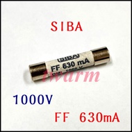 〔 Deyuan 〕 Imported Fuse SIBA 1,000V FF 630mA, Ceramic Fuse 6.3x32mm
