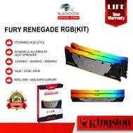 Kingston FURY Renegade RGB KIT OF 2 DDR4 3200MHz/3600MHz/4000/4600 MHz Gaming Desktop RAM Memory (16