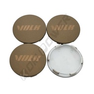4 Piece 60MM Caps Sport Rim Bronze & Sier VOLK RAYS WHeel Center Wheel Hub Cap Car Racing TE37 CE28