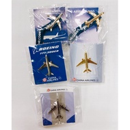 [Cool Fun Trendy Play] china airlines Airplane Brooch/Pin/Badge A350 B777 B747 Gold Silver