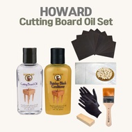 Howard Product  Oil, Butcher Block Conditioner Set | RevHome Howard Wooden Cutting Board Oil Mineral