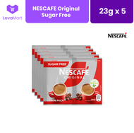 Nescafe Original 23g x 5 Sugar Free 3-in-1 Coffee Twin Pack, 23g x 5