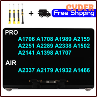 CVDFR จอแล็ปท็อปใหม่สำหรับ Macbook A1706 A1708 A1989 A2159 A2289 A2251 A1932 A2179 A1502 A1466 A2337
