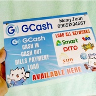 G-Cash Maya Laminated Top Signage Sintra Board: Enhance Cash In and Cash Out Efficiency Waterproof P
