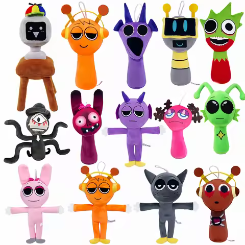 Sprunki Plush Toys Sprunki Incredibox Plushie Sprunki Soft Game Cartoon Pillow Kids Birthday Gifts S