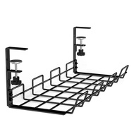 Perforation-Free Desktop Shelf Wire Rack Wire Socket Storage Slot Desk Low Storage Shelf