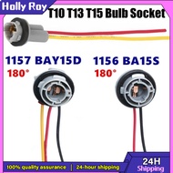 【Holly Roy】1156/1157 Bulb Socket Base, 1156 Socket & P21/5W Adapter Base for Brake Lights