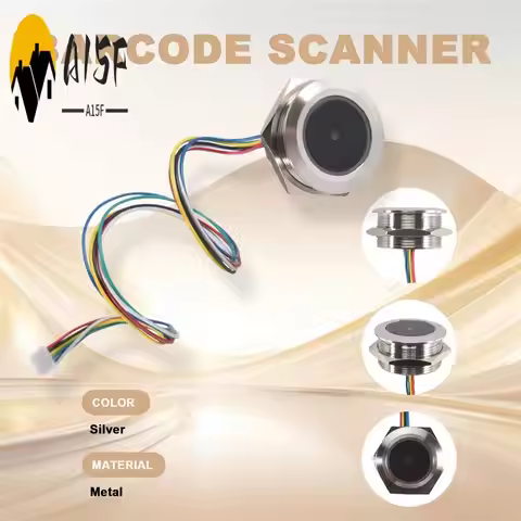 A15F-GM861 Metal LED Control Ring Indicator Light UART Interface 1D/2D Bar Code QR Code Barcode Read