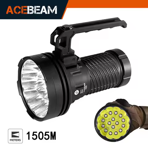 ACEBEAM X25 1505 Meter Beam Throw Distance Max 22000 Lumens Brightest Flashlight USB C PD60W Fast Ch