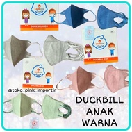 Favorit Masker Duckbill Anak Anak Kids mask 3Ply Polos Careion Warna