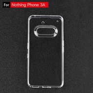 For Nothing Phone 3a 3A 3 a Case Luxury Crystal Transparent PC Hard AirBag Phone Cover Casing For No