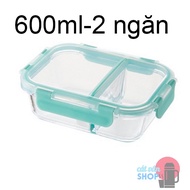 Hộp thủy tinh chia ngăn Lock&Lock Glass Food Container dung tích từ 860ml đến 1040ml LLG458