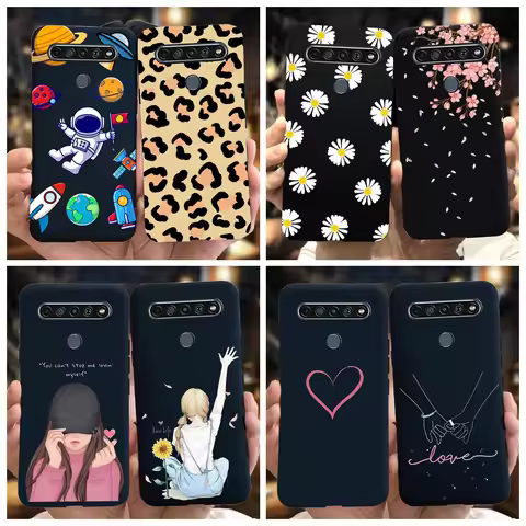 For LG K41S Case Cute Daisy Flower Cartoon Bumper Soft Silicone Back Cover For LG K51S K40S K61 2020