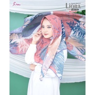 Liora square motif/Hijab segi empat motif abika/kerudung segi empat