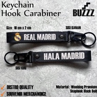 GANTUNGAN Salt Real Madrid Keychain - Madrid Keychain - Real Madrid Carabiner - Real Madrid Football