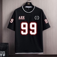 KATUN AHK Men's and Women's T-shirts with Number 99 Images, Cool T-shirts, 24s Combed Cotton Materia