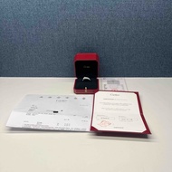 卡地亞Cartier 小豹子半鑽戒指18K白金鑽石戒指，尺寸61