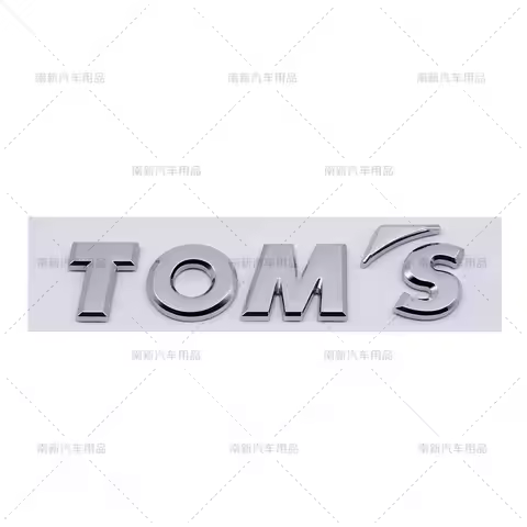 TOM'S 3D Metal Rear Trunk Letter Badge Sticker Fit Toyota Lexus Sport Modified Body Emblem Waterproo