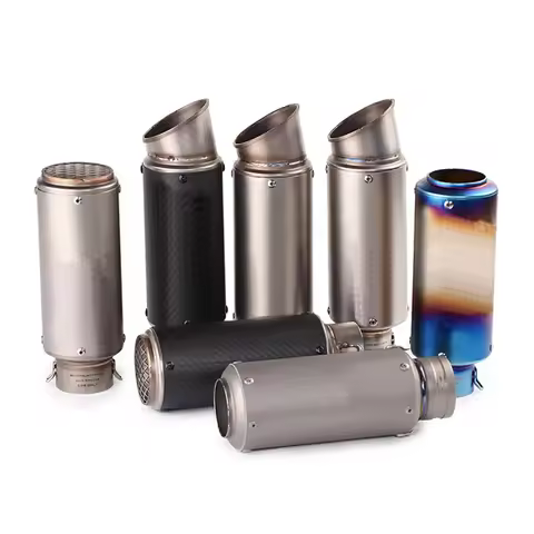 51mm/60mm Motorcycle Exhaust with DB Killer Motorcycle Exhaust Pipe Muffler Carbon Fiber GP-project