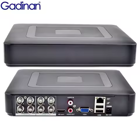 Gadinan 1080N 8CH DVR Analog AHD Support 8 channel AHD 1080N Playback IP AHD TVI CVI 5 In 1 DVR 4CH 