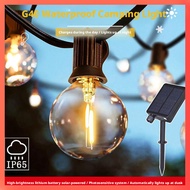 New Style LED Ball Bulb String Lights G40 Solar Camping Waterproof Decorative Lights
