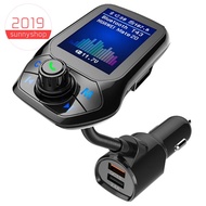 Bluetooth 5.0 FM Transmitter Car USB MP3 Player Wireless Handsfree Car Accessory Part Kit with QC3.0 Car Quick Charge