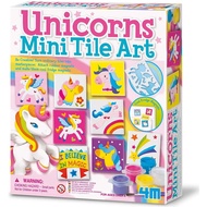 4m Kids Toys UNICORN MINI TILE ART KIT ORI 4M UNICORN MINI TILE ART