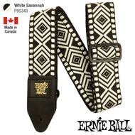 ERNIE BALL® P05343 White Savannah Guitar Strap สายสะพายกีตาร์ 3in1 ลวดลายศิลปะ สำหรับกีตาร์โปร่ง/กีต