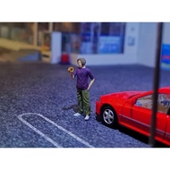 Miniature Figure Initial D Shingo Shoji Diorama Diecast Unpainted