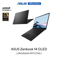 ASUS Zenbook 14 OLED UM3406HA-PP757WS, 14 inch thin and light laptop, 3K OLED, AMD Ryzen 7 8840HS, 16GB LPDDR5X, AMD Radeon Graphics, 1TB M.2 NVMe PCIe 4.0 SSD, thin 14.9mm , lightweight 1.2k, Eye Care, Wi-Fi 6E