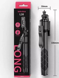 ✨ใหม่✨Selfie Stick L16 ไม้เซลฟี่ ยืดได้ถึง 1.53 เมตร มีรีโมทเชื่อมต่อผ่านบลูทูธ 📷✨