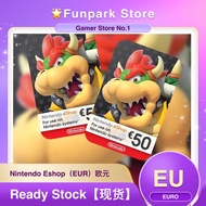Nintendo Switch eShop Prepaid Card Credit Europe eshop eshop EU European Union 15/25/30/50 Euro Onli