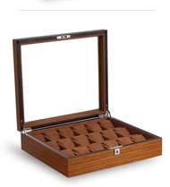 ไม้แท กล่องนาฬิกา 18 เรือน(เปลือกไม้) กล่องใส่นาฬิกา Watch Box กล่องของขวัญ มาพร้อมกุญแจ