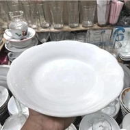 piring cekung 9 inch polos/piring catering keramik 1 lusin (12pcs)