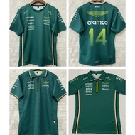 23-24-25  black Aston Martin Aramco Cognizant F1 shirt Fernando Alonso Team Driver T-Shirt polo ALON
