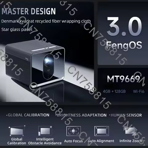 For Formovie X5 Pro 4K Laser Projector 4500 ANSI Lumens ALDP Android Smart Projector 128gb Big Memor