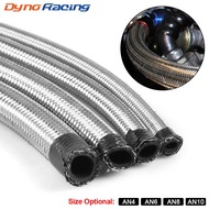 AN4 AN6 AN8 AN10 Universal Fuel Hose Oil Hose Oil Pipe Fitting Hose Kit Stainless Steel Braided Hose