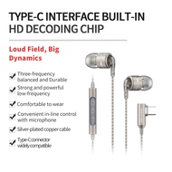 SoundMAGIC E80D Type C Wired Earbuds Digital USB C in Ear Headphones with Microphone HiFi Stereo Aud