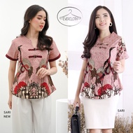 Atasan Batik Wanita Blouse Wanita / Batik / Batik Jumbo / Sari